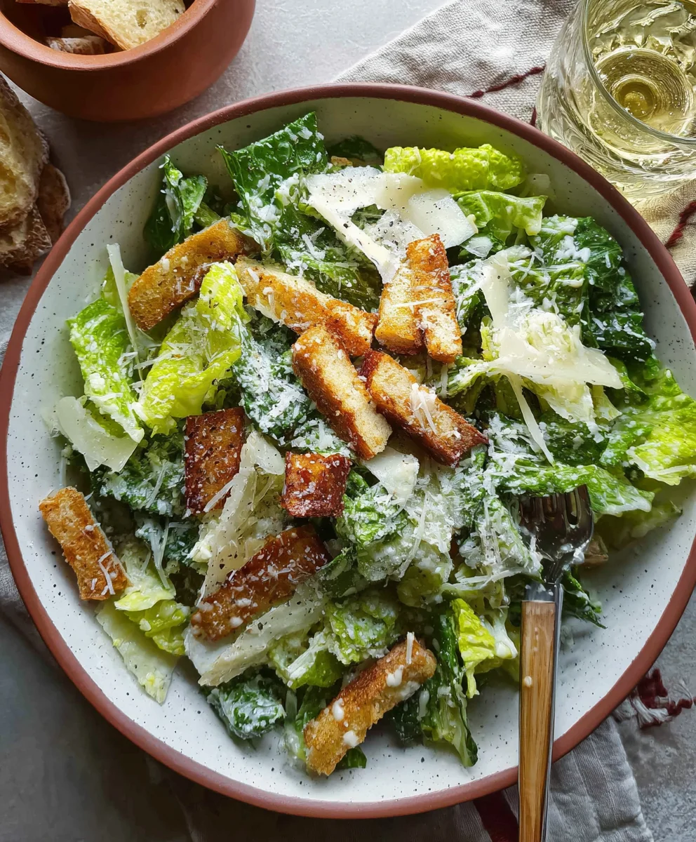 Best Vegetarian Caesar Salad Recipe- Easy & Delicious