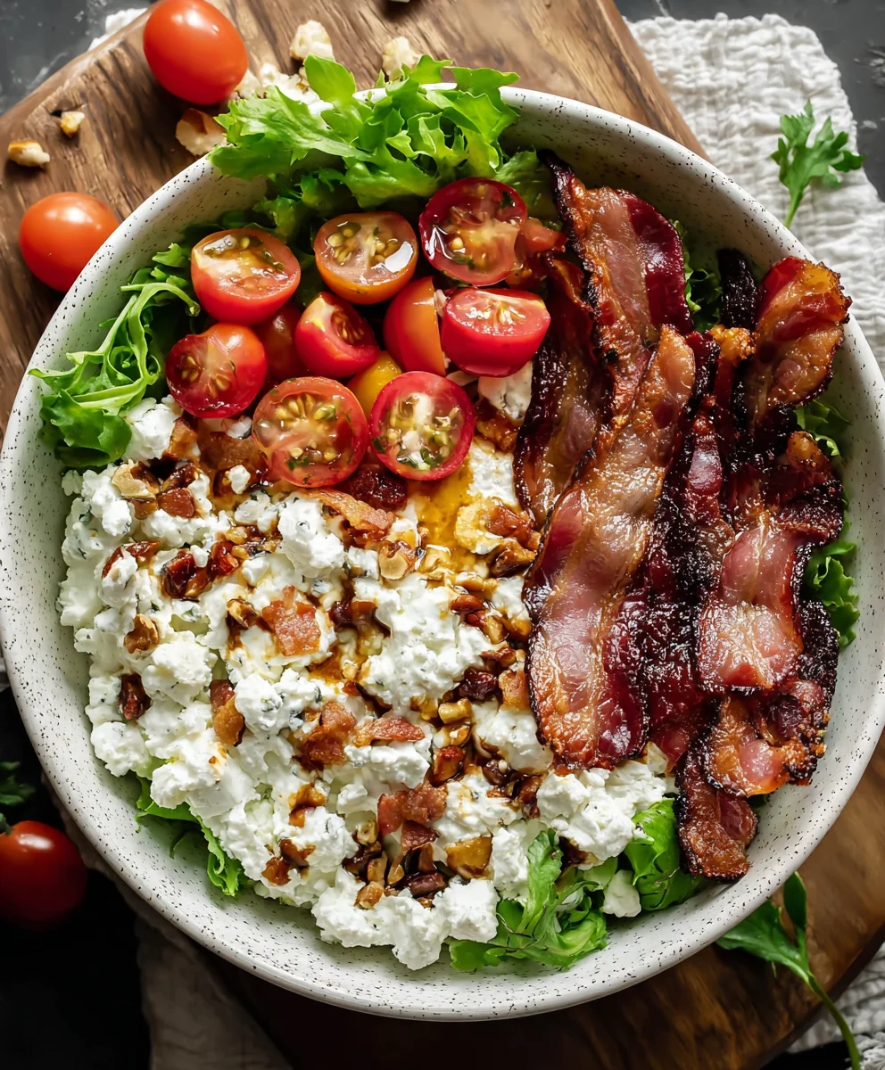 BLT Cottage Cheese Bowl-Healthy & Delicious