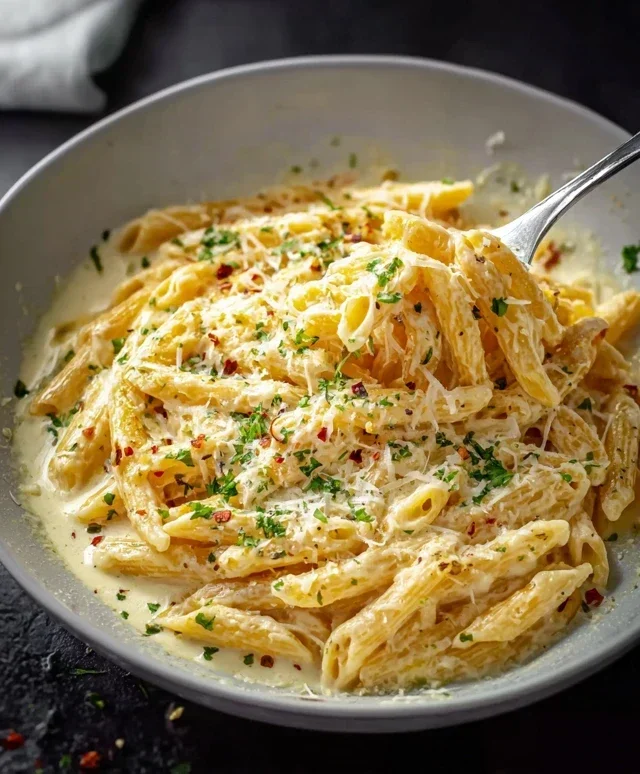 One Pot Creamy Garlic Pasta (Just 20 Minutes!)
