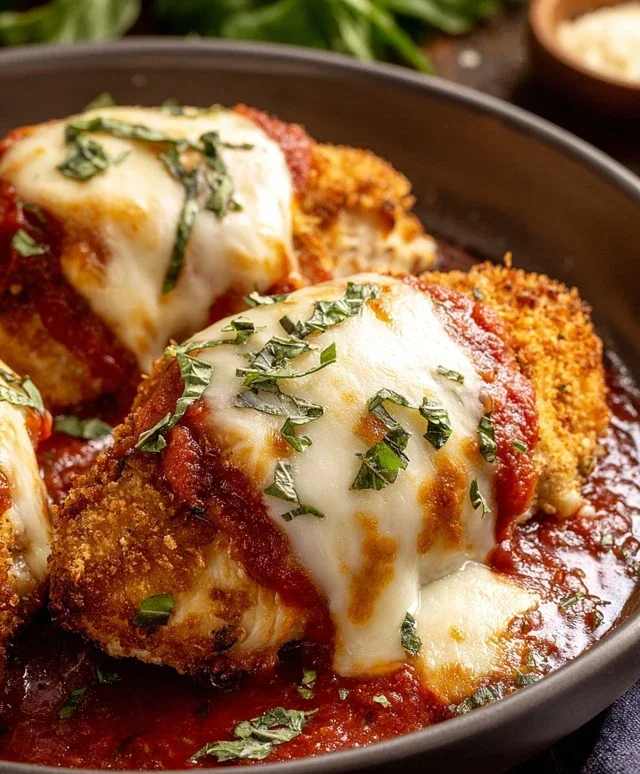 Stuffed Chicken Parmesan Dish