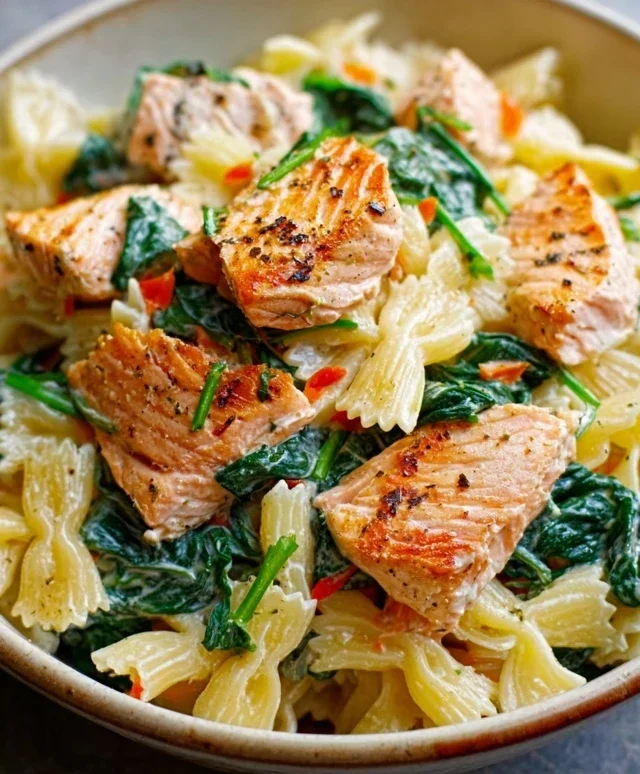 Salmon Spinach Pasta Dish: A Delicious and Nutritious Recipe to Try Today