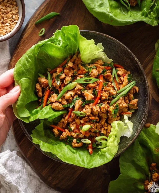 Thai Chicken Lettuce Wraps