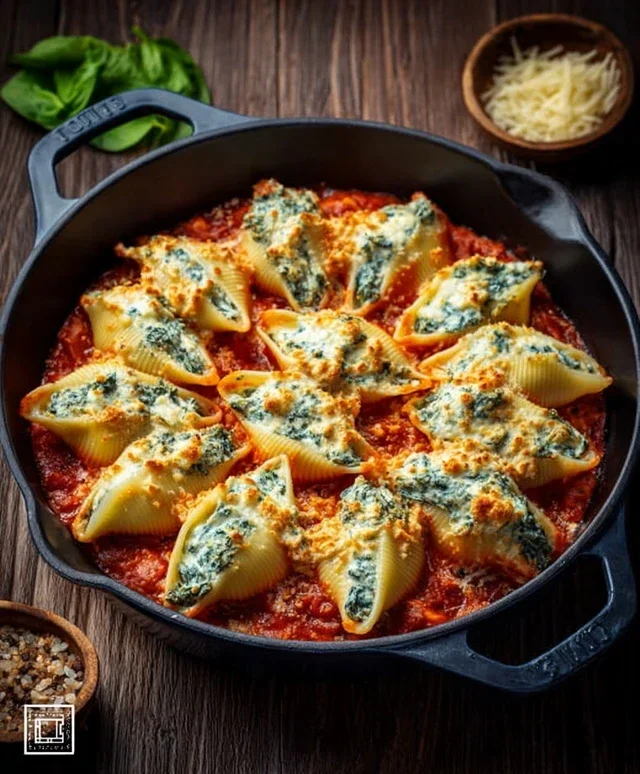 Spinach and Ricotta Stuffed Shells Recipe