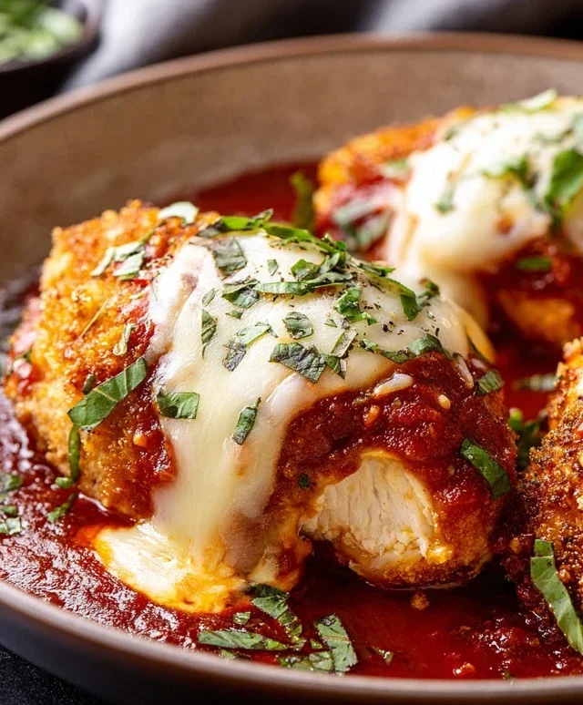 Stuffed Chicken Parmesan Dish