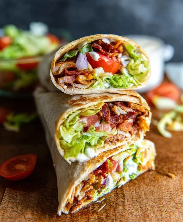 Crispy Chicken Beef Beef Bacon Ranch Wrap