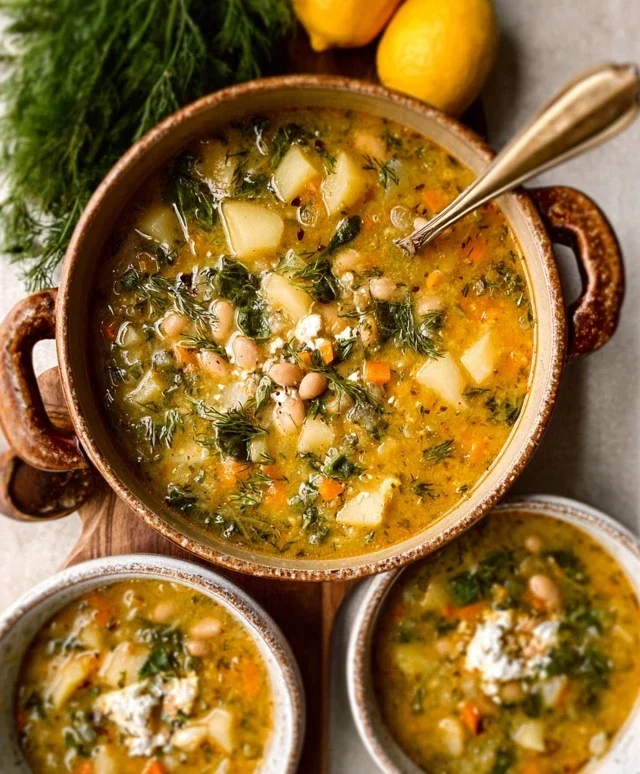 Lemon-Dill White Bean & Potato Soup