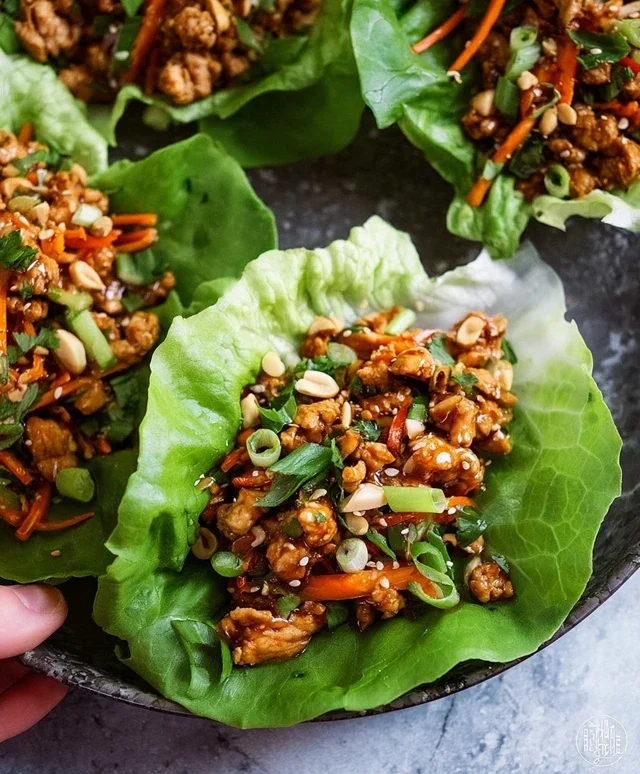 Thai Chicken Lettuce Wraps