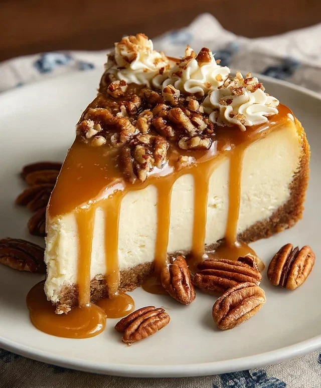 Pecan Caramel Cheesecake