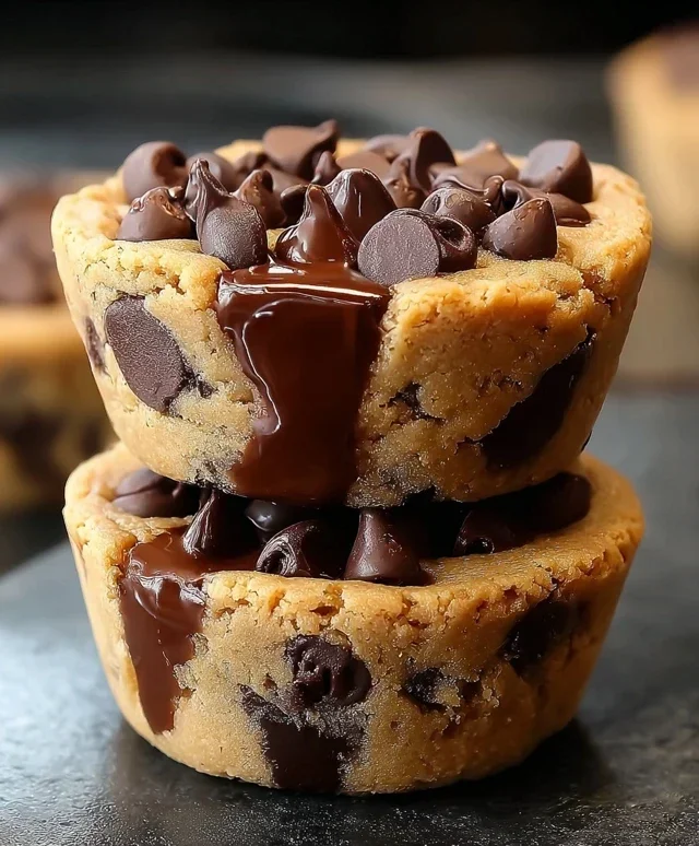 Peanut Butter Chocolate Chip Cookie Cups