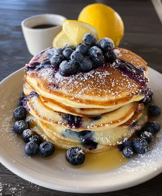 Lemon Blueberry Pancakes