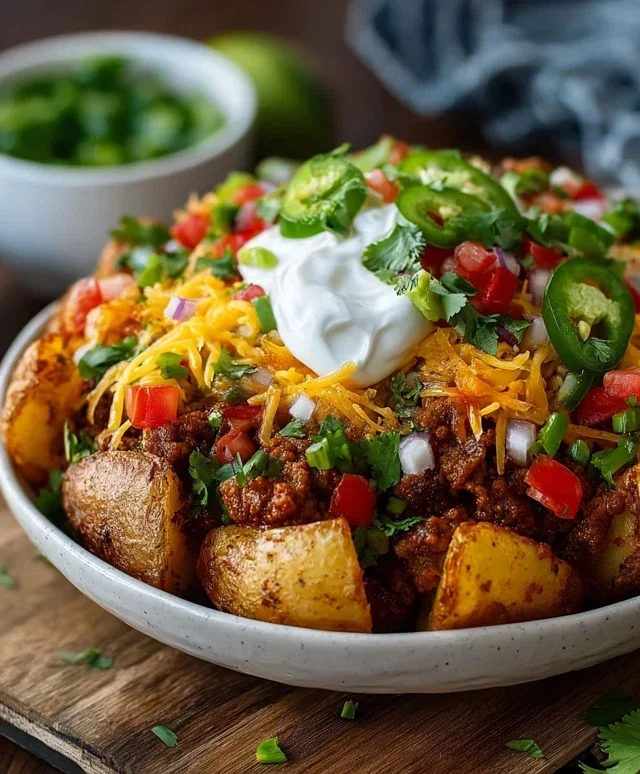 Loaded Potato Taco Bowl