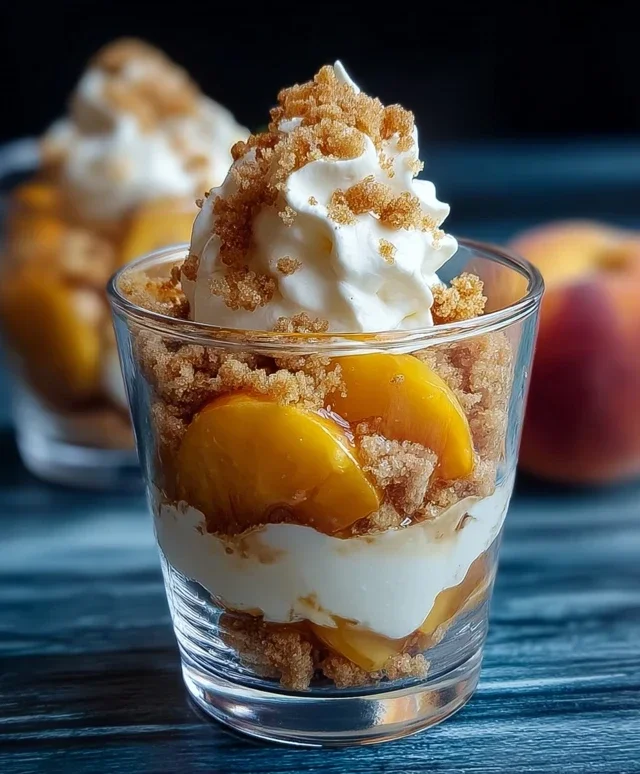 Classic Peach Cobbler Parfait