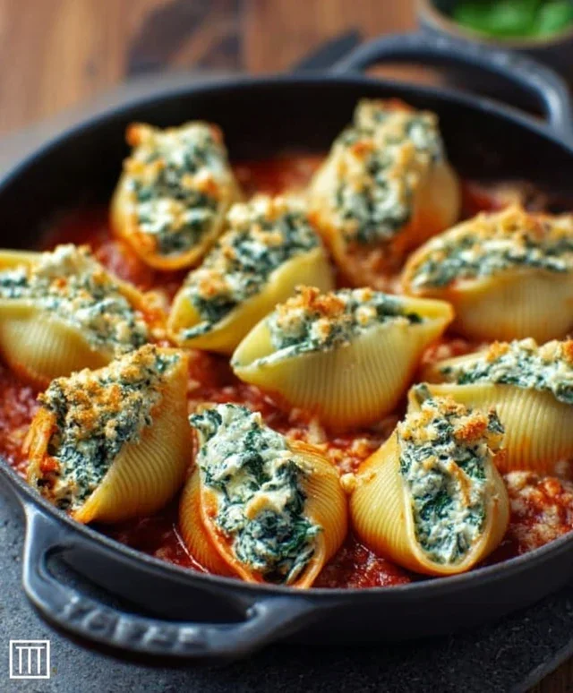 Spinach and Ricotta Stuffed Shells Recipe