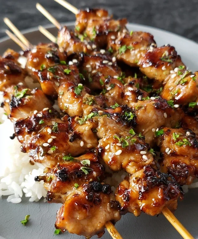 Teriyaki Chicken Skewers