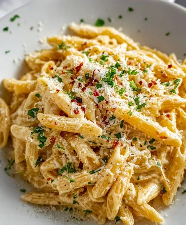 One Pot Creamy Garlic Pasta (Just 20 Minutes!)