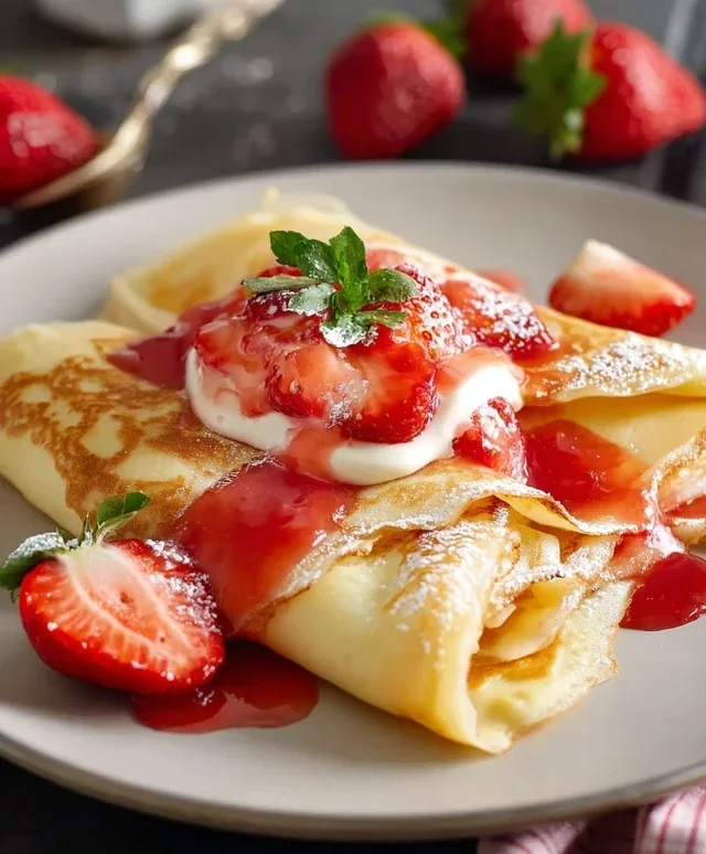 Strawberry Crepes