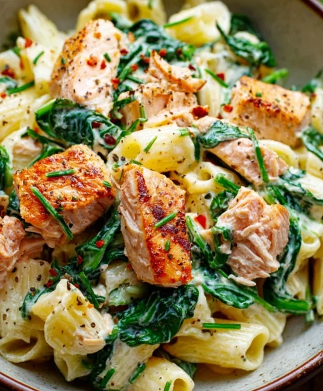 Salmon Spinach Pasta Dish: A Delicious and Nutritious Recipe to Try Today