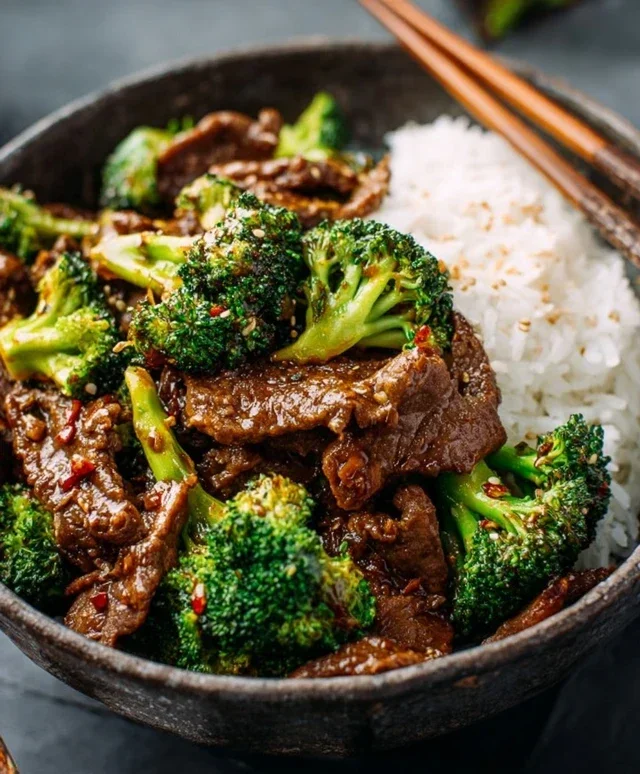 Chinese Beef and Broccoli (牛肉炒西兰花)