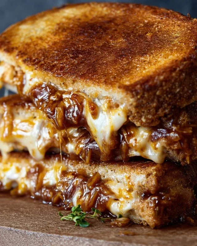 BBQ Chicken Grilled Cheese Sandwich