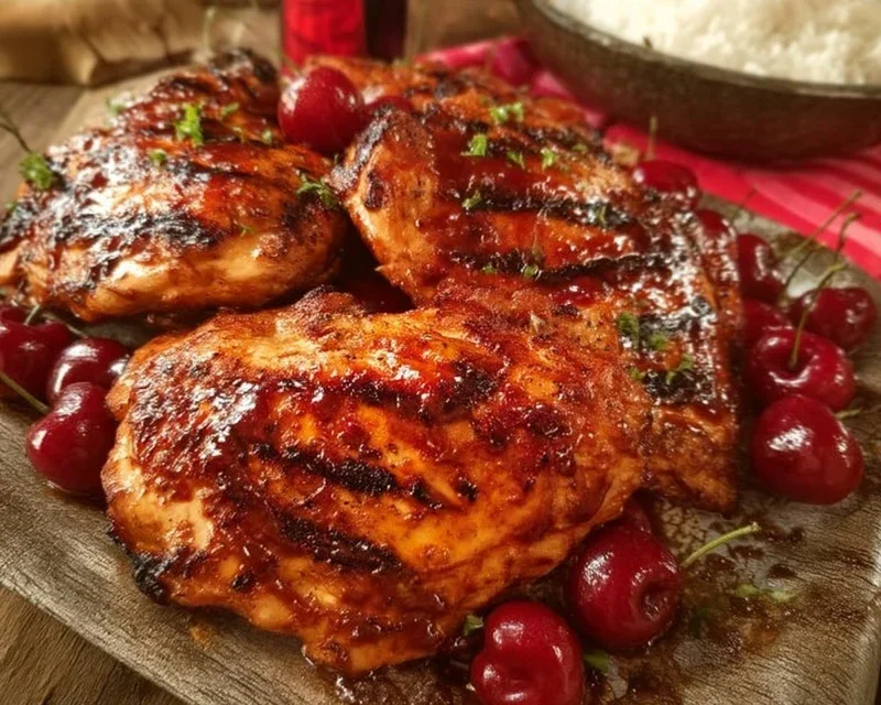 Cherry Dr. Pepper Grilled Chicken