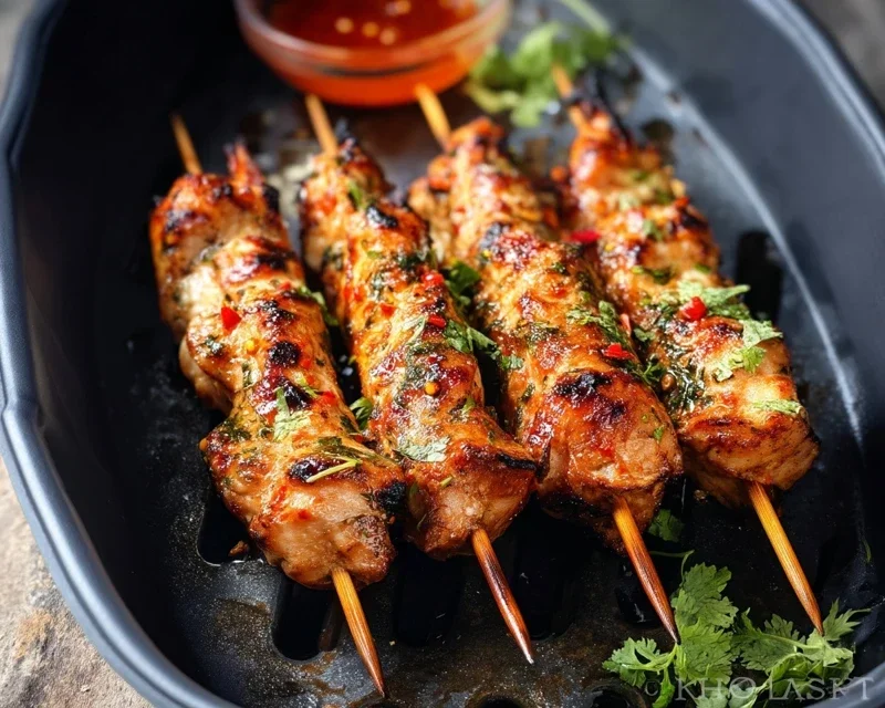 Bang Bang Chicken Skewers