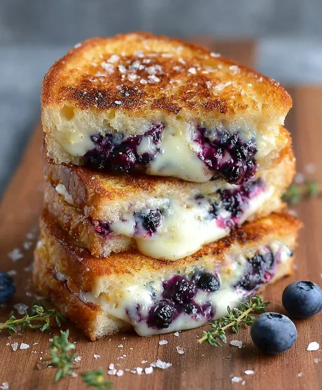 Crispy Blueberry Grilled Cheese