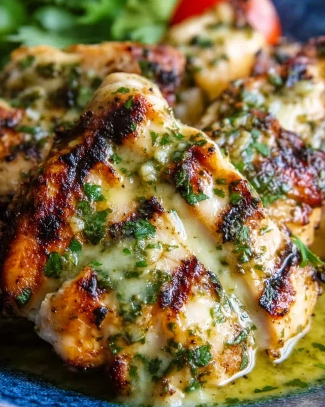Grilled Salsa Verde Chicken with Pepper Jack