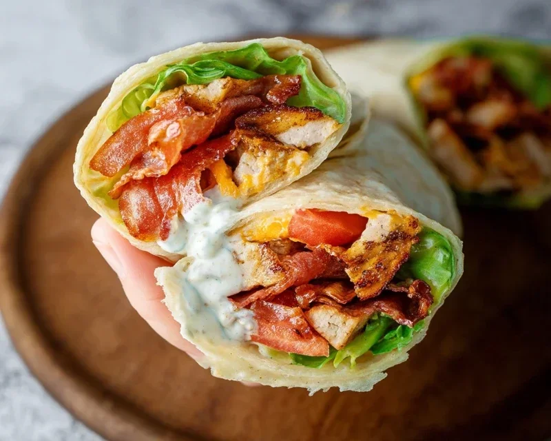 Crispy Chicken Beef Beef Bacon Ranch Wrap