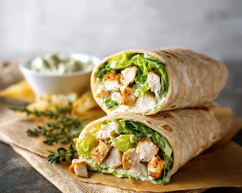Chicken Caesar Wraps