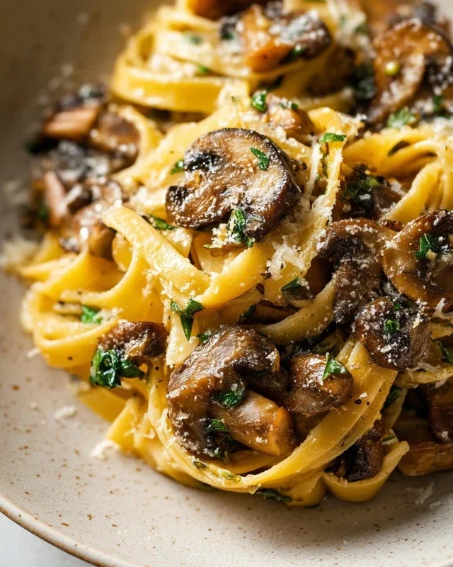 Garlic Mushroom Pasta