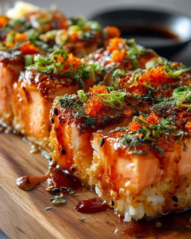 Spicy Salmon Sushi Bake Recipe