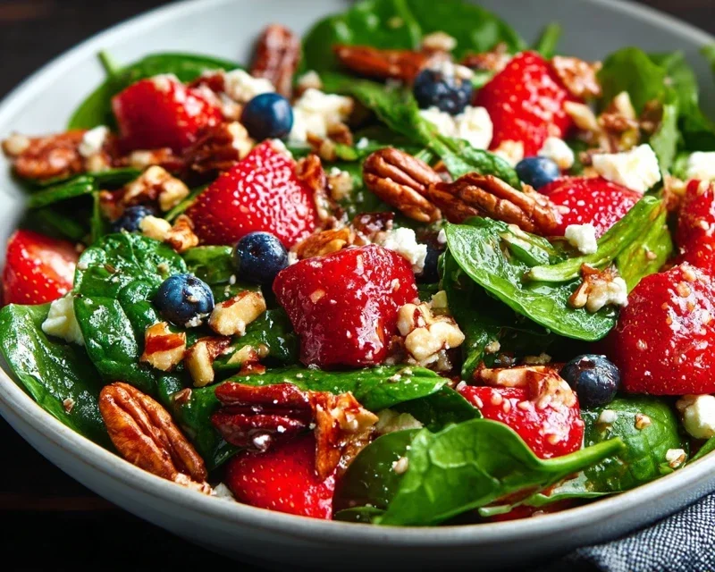 15-Minute Strawberry Spinach Salad