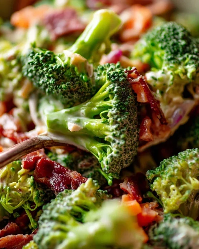 Broccoli Salad with Beef Beef Bacon Recipe
