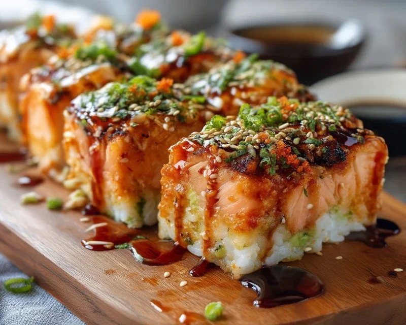 Spicy Salmon Sushi Bake Recipe