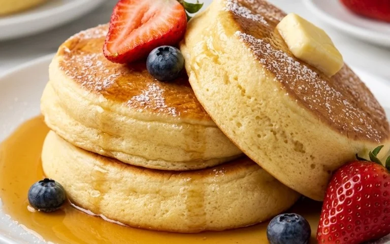 Fluffy Japanese Soufflé Pancakes