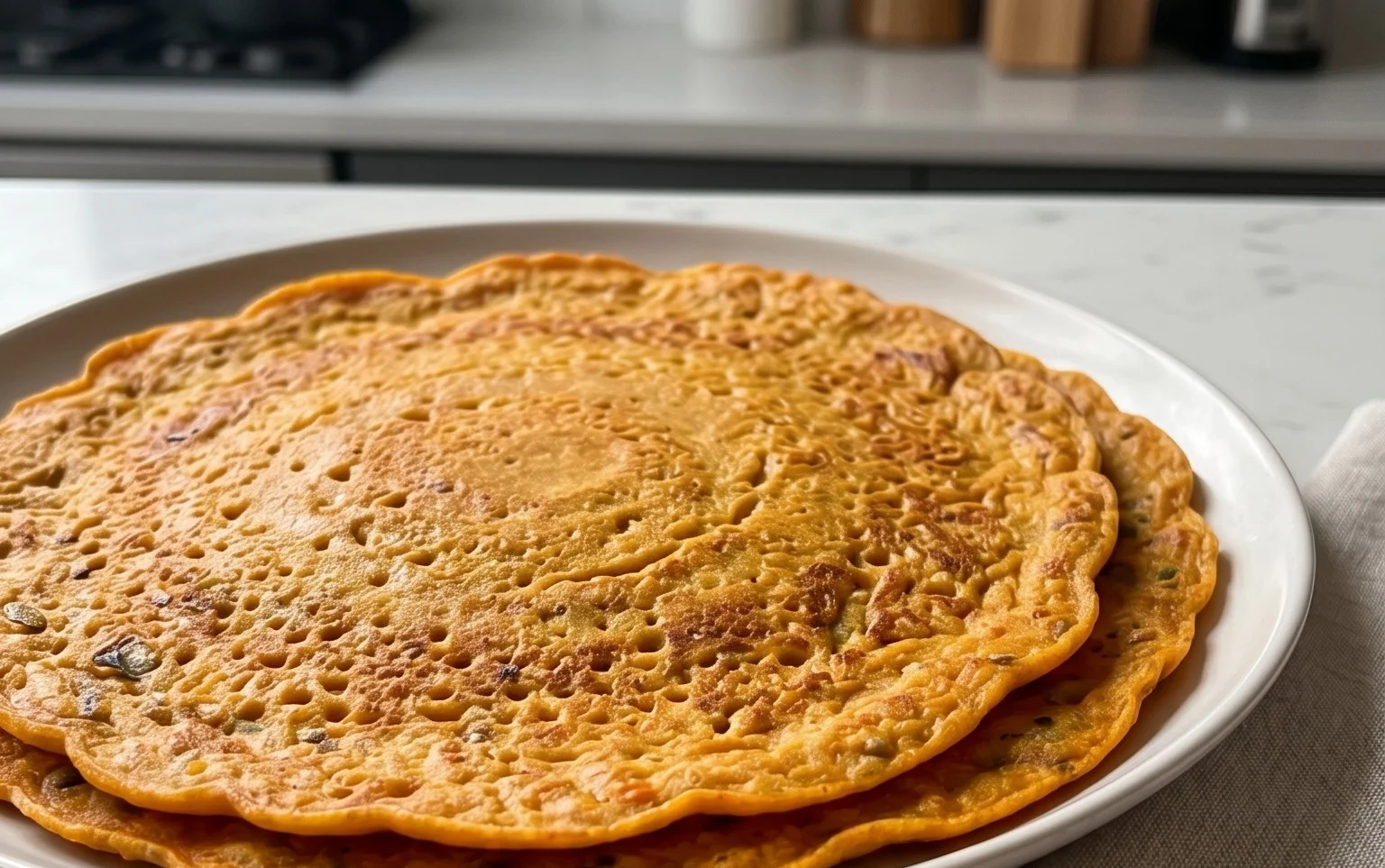 Masoor Dal Chilla | Savory Red Lentil Pancakes