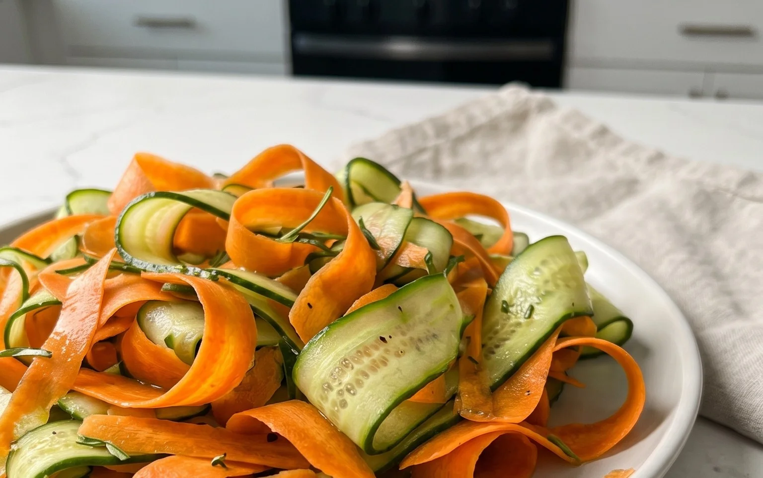 Carrot and Cucumber Ribbon Salad