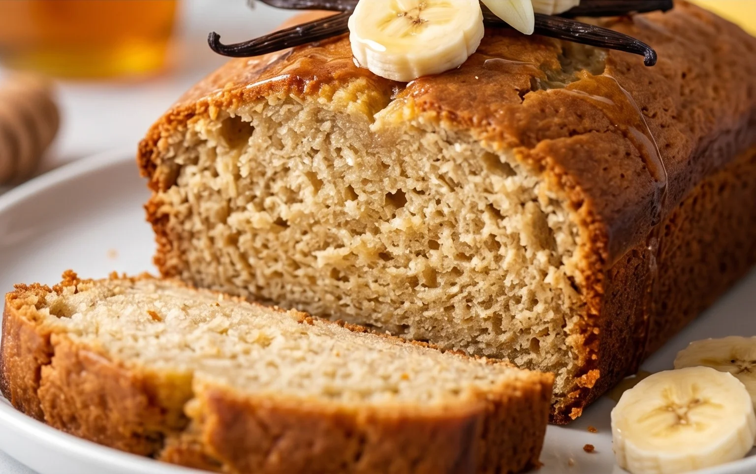 The BEST Honey Vanilla Banana Bread ~ Soft & Fluffy, Easy Recipe