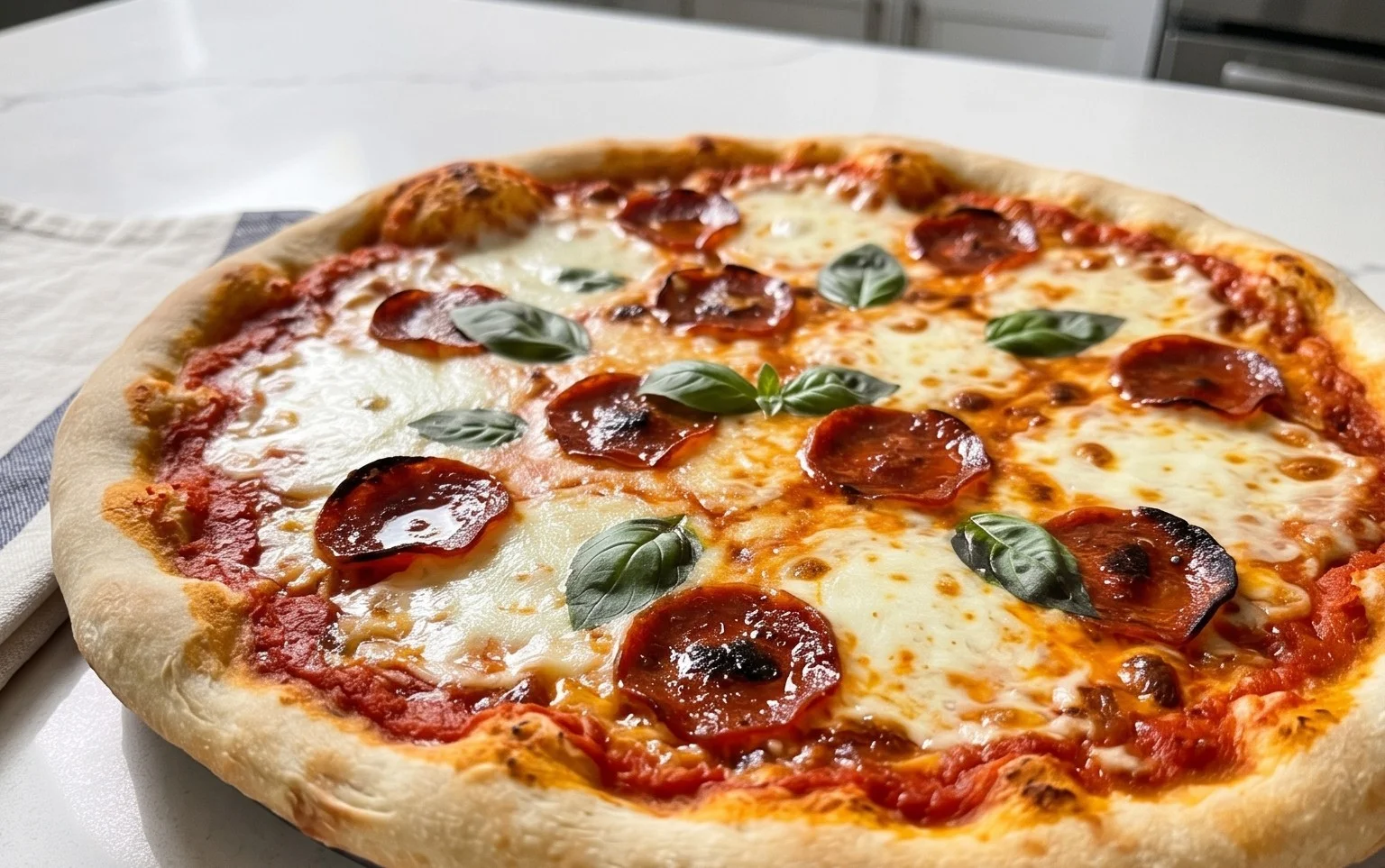 An excellent No Yeast Pizza Dough - quick easy homemade pizza!