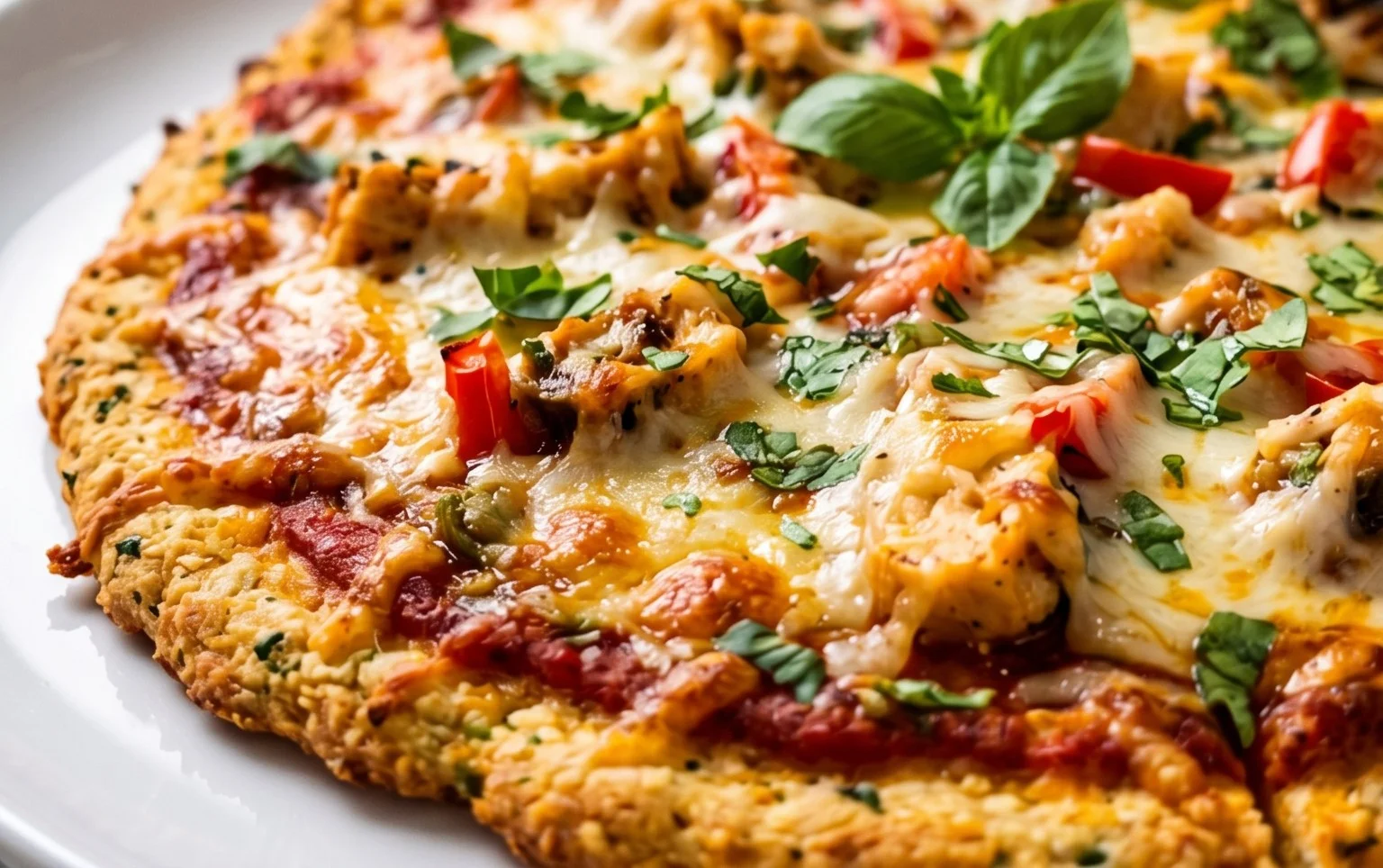 Chicken Crust Pizza (Low Carb + High Protein