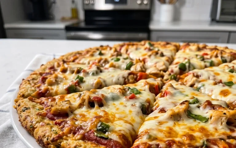Chicken Crust Pizza (Low Carb + High Protein