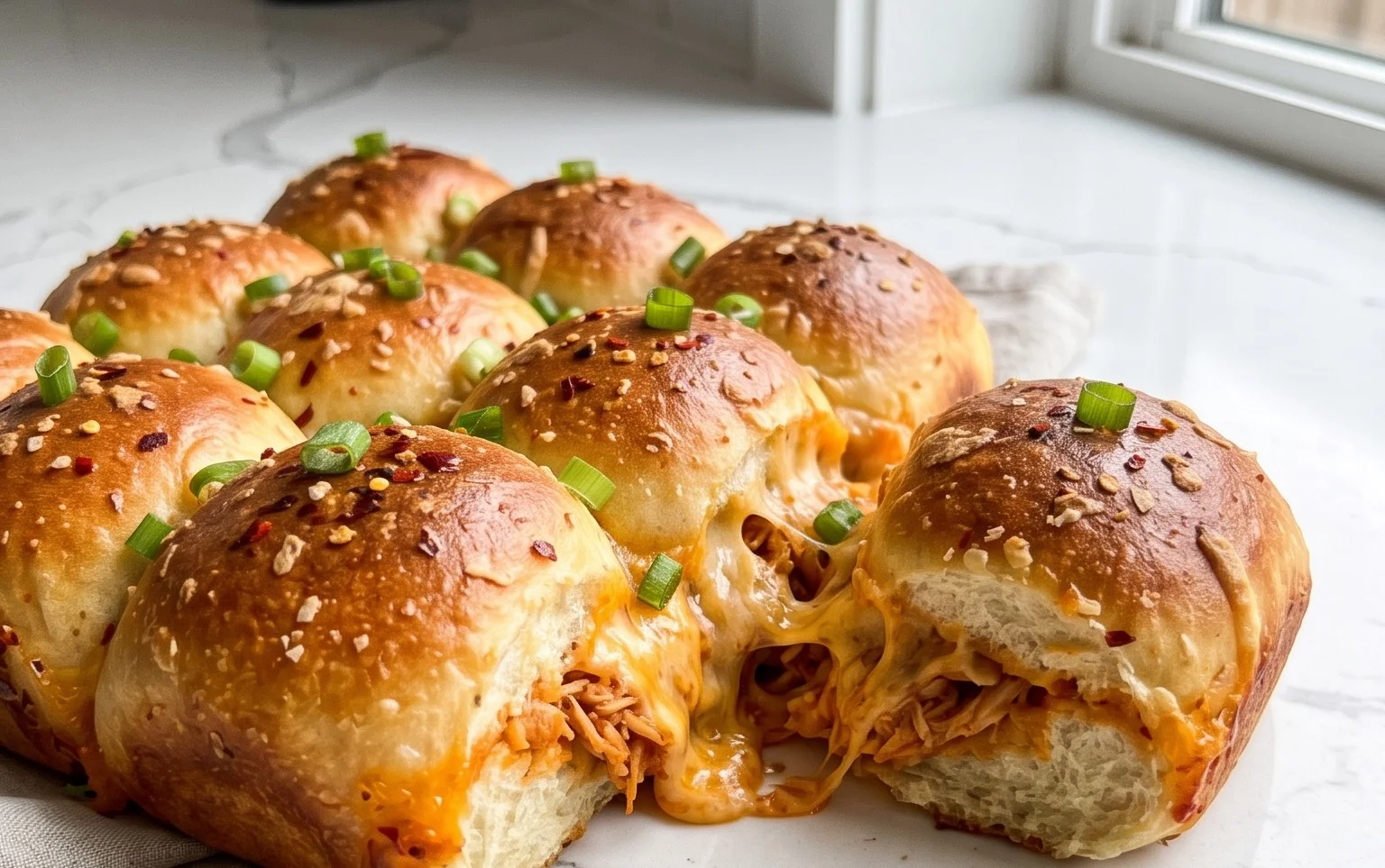 Cheesy Dynamite Chicken Buns