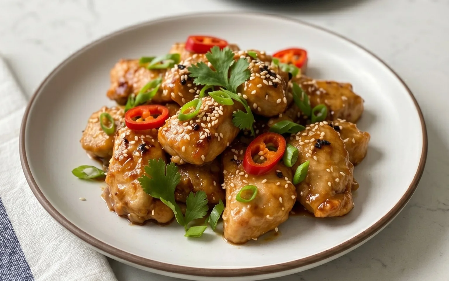 Healthy Sesame Chicken