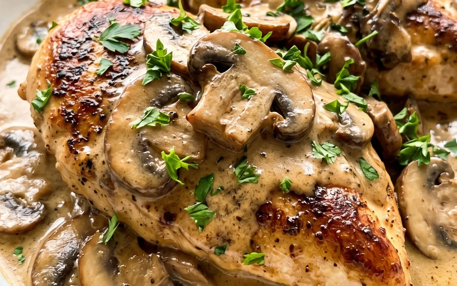 Creamy Mushroom Chicken Recipe