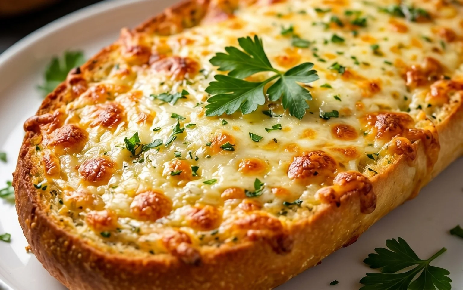 BEST CHEESY GARLIC BREAD RECIPE
