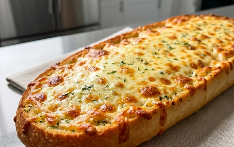 BEST CHEESY GARLIC BREAD RECIPE