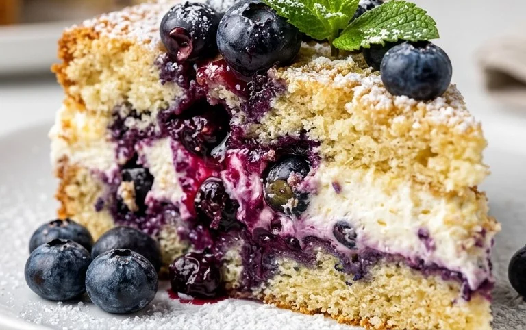 Nova Scotia Blueberry Cream Cake