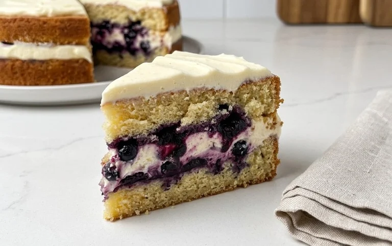 Nova Scotia Blueberry Cream Cake