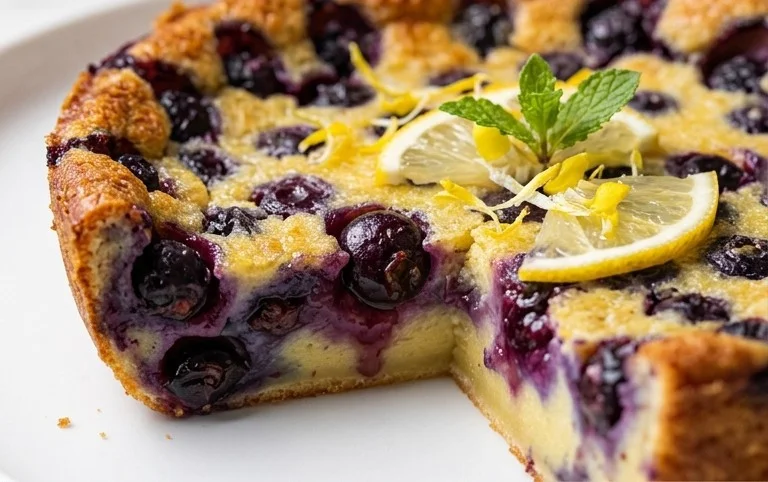 Lemon Blueberry Clafoutis