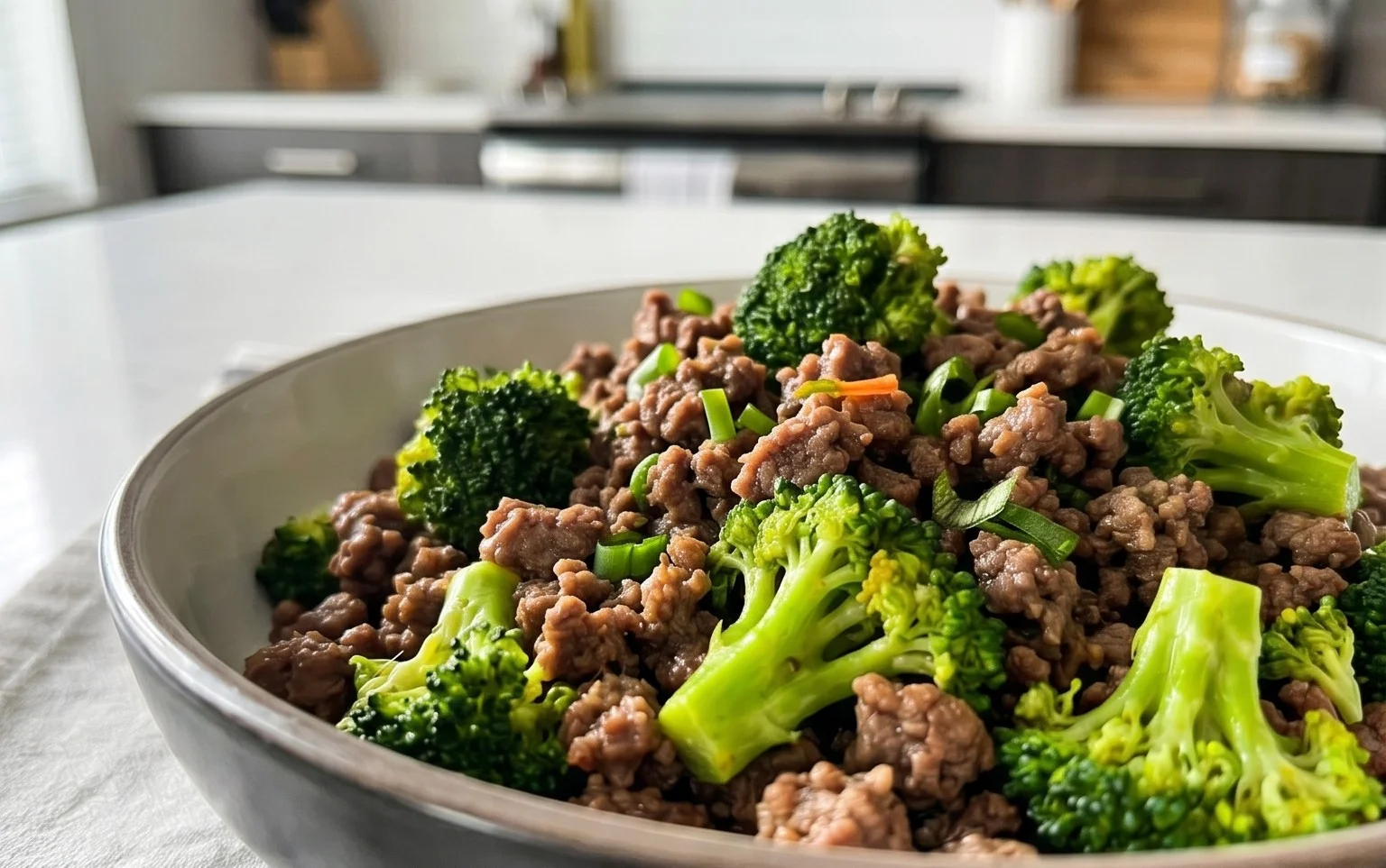 Ground Beef and Broccoli